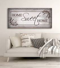 Home Wall Art Home Sweet Home V5 Wood Frame Ready To Hang Family Wall Decor Family Wall Art Home Wall Art