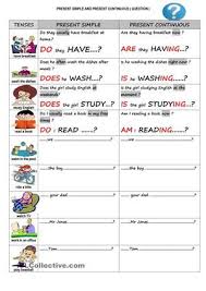 Present Simple And Present Continuous Yes No Questions Grammar For Kids Wh Questions Exercises English Lessons For Kids