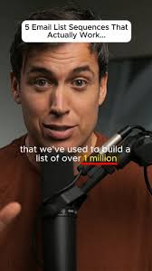 The 5 email sequences behind our 1mil email list 👇, (Most people mess up  #2), After building Goodness Lover over the years..., 1. WELCOME (3-5  emails), You have 14 days before engagement dies. Most ...