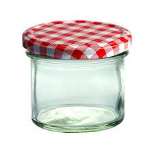 Tutti i prodotti per conservare ma non solo. Set Da 25 Vasetti In Vetro Per Marmellate E Conserve 125 Ml Coperchio Avvitabile A Quadretti Rossi 66 Mm
