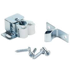 Stainless steel cabinet door restraint kit (packs of 2, 5, 10 or 50) 8 inch cupboard hinge limiter, restrict door swing, flexible braided cable, limit door opening angle, made in usa (2 pack) 4.8 out of 5 stars. Rok Hardware Zinc Double Roller Catch With Prong For Cabinet Doors Rv Cabinet Latch Camper Cabinets Kitchen Cabinets Dressers