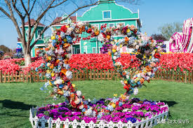 Aerial view of more than 30 million tulips in full blossom at the holland sea of flowers in dafeng district, yancheng city, east china`s jiangsu province, 15 april 2018. The First Sea Of Tulips In China Over 3 000 Acres And More Than 30 Million Tulips Are In Full Bloom In Yancheng Dafeng Inews