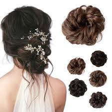 Ponytails, fringes, bangs, buns, wraps, top pieces from the leading brands raquel welch, jon renau, and look of love. Beauty Angelbella Hair Bun Extension Synthetic Ponytail Wavy Curly Messy Hair Pieces Hairpiece For Women Brown Buy Online In Malta At Malta Desertcart Com Productid 57877219