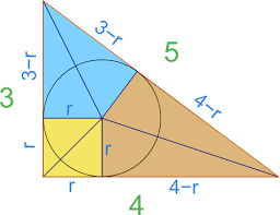 If One Of The Sides Of A Right Angled Triangle, Whose All Sides Have  Integral Values, Is 12, Then What Is The Largest Possible Radius Of Its  Incircle? | Socratic