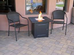 Pleasant hearth ofg466ta warren propane gas. 28 Matte Black Propane Fire Pit Table With Free Arctic Ice Glass Lid And Cover Walmart Com Walmart Com