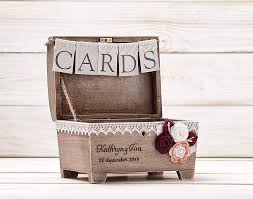 We first got the idea to use a vintage suitcase as. Amazon Com Rustic Wooden Card Box With Key For Wedding Reception Personalized Rustic Wedding Card Box Small Wedding Card Holder Engraved Wooden Card And Memory Chest Handmade