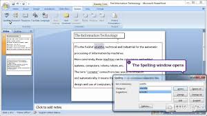 How To Use The Spell Checker With Powerpoint 2007 Youtube