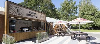 Zebra Espresso Melbourne Zoo Red Design Group Melbourne Zoo Outdoor Decor Cafe Bar