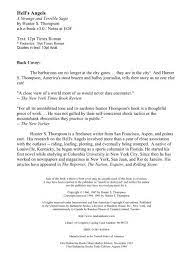 Hunter S Thompson Hells Angels