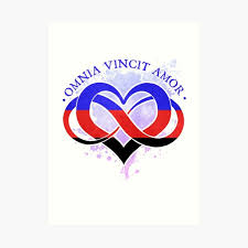 ♥♥♥ are you looking for love? Wandbilder Polyamorie Symbol Redbubble