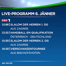 Über 100 tv stream stehen zur auswahl. Orf Sport Das Live Programm Am Mittwoch Korrektur Facebook