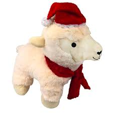 1000 x 1000 jpeg 109 кб. Plush Christmas Lamb Dog Toy Baxterboo