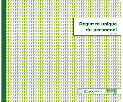 Le registre du personnel ou « registre unique du personnel » est un document papier le registre du personnel : Registre Du Personnel Et Stagiaires Exacompta 6620e Arc Registres