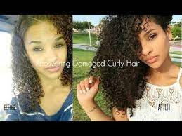 How To Recover Curly Hair From Heat Color Damage My Hair Journey Sayria Jade Curly Hair Styles Colored Curly Hair Hair Journey