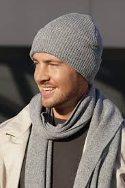 Herren doppellagige Rippenmütze