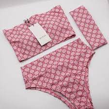 Source By Chante 2k Bikini Bikinis Designer Gucci Headband Pink Reworked Bikini Design Trendy Swimsuits Swimsuits