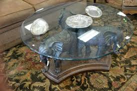 Talking about elephant glass top coffee tables, coffee table items have in a wide variety too. Sold Price Coffee Table With Triple Elephant Base And Glass Top Ht 20 In Dia 44 In May 6 0119 10 00 Am Edt