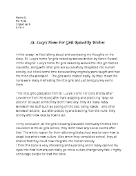 Pdf St Lucy S Home For Girls Raised By Wolves Manny Simpson Academia Edu