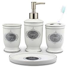 Enjoy free shipping on most stuff, even big stuff. Singoracer Matt White Ceramic Bath Accessory Set Soap Dispenser Pump Toothbrush Holder Tumbler Soap Dish 4 Pieces With Le Bain Steel Decoration Buy Online In Cayman Islands At Cayman Desertcart Com Productid 64436450