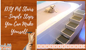 The comfort foam 3 step pet stair is perfect for older dogs and cats, especially ones recovering from an injury or with hip or joint issues. Diy Pet Stairs Simple Steps You Can Make Yourself