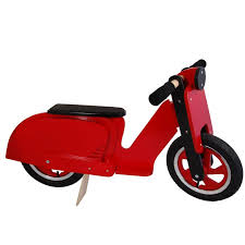 Training Bike Wood Vespa Retro Rote Vespa Vespa Laufrad