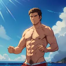 Rule 34 - Abs Ai Generated Anime Style Bara Beach Body Hair Chest Chest  Hair David Hasselhoff Dilf Lifeguard Male Male Focus Muscles Muscular  Muscular Arms Muscular Male Nipples Non-web Source Pecs