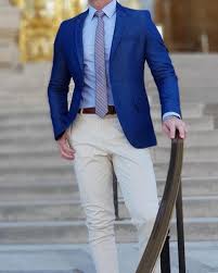Blue Blazer With Khaki Pants Outfit For Men Mensfashion Menswear Suit Www Tuckedtrunks Com Blue Blazer Outfit Men Khaki Pants Outfit Blazer Outfits Men So, it is very important to learn about, what color shoes to wear. blue blazer with khaki pants outfit for