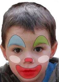 Kinderschminken Einfache Vorlagen Fur Karneval Kinder Schminken Kinderschminken Clown Gesicht Malen