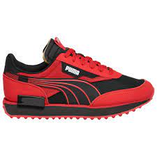 But the pattern works perfectly on the sole of adidas's latest ultraboost shoe, thanks to the sneaker's understated black and red upper. Puma Rider Boys Grade School Running Shoes Red Black 37368201