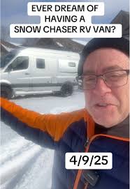 4/9/25 Snow Chasing In The RV  Van!#vanlife#snow#tinyhouse#skiing#rvvan#sorintervan#snowstorm#backcountryskiing#weather#meteorologisttoddgross#toddmeteorologist