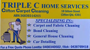 Equipment friendly with foaming action. Triple C Home Services 17 Photos Carpet Cleaner 18 Gillam Street Clifton Qld Australia 4361