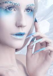 Halloween Make Up Und Zubehor Eiskonigin Lace Art Nails Diy Hallowen Ice Queen Makeup Queen Makeup Fantasy Makeup