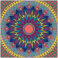 Top quality coloring sheets for free. Mandala Colored In Novocom Top