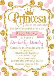 Spanish Royal Princess Baby Shower Invitation Espanol Girl Etsy Baby Shower Invitations For Boys Prince Baby Shower Invitations Royal Baby Shower Invitation