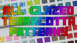 More images for how to make blue terracotta in minecraft » How To Place Glazed Terracotta In Minecraft 1 12 1 16 All 2x2 Glazed Terracotta Patterns Youtube