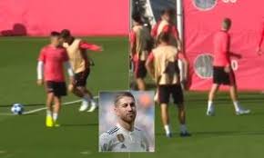 An institutional act of tribute and farewell to our captain sergio ramos . Video Sergio Ramos Reage Mal A Entrada De Jovem Da Cantera E Atira Lhe Duas Boladas
