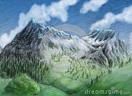 Mountain Landscape Mountain Landscape Mountain Art Landscape Click the realistic mountain goat coloring pages to view printable version or color it online (compatible with ipad and android tablets). mountain landscape mountain landscape
