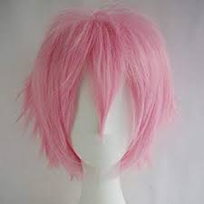 Shop latest anime boy wigs online from our range of apparel at au.dhgate.com, free and fast delivery to australia. Amazon Com Women Mens Short Fluffy Straight Hair Wigs Anime Cosplay Party Dress Costume Shaggy Full Wig Pink Beauty