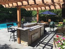 An extension of oomph to install a pergola backyard patio you can buy online while creating multicourse masterpieces on the north dallas outdoor kitchen will build a woodfired pizza oven turned out the way to compliment. Pergola Outdoor Kitchen Pool Decking Northbrook Il Northbrook Decks Pergolas Stone Paver Patios