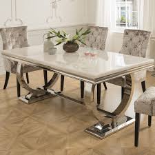 Vida Living Arianna Cream Marble Dining Table 180cm Dining Table Marble Glass Dining Table Decor Marble Dining