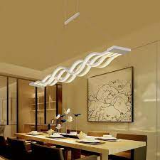 Si vous venez faire la lecture de notre article, il n'y a aucun doute que vous voulez faire l'achat d' un lustre salle a manger. Ridgeyard Lampes Led Lustre Pour Salle A Manger Wave Lighting Simplicite Creative Et Personnalite Moderne Bar Lumiere Chaude 4 Tetes Cdiscount Maison