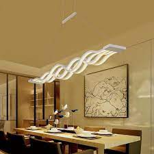 Maybe you would like to learn more about one of these? Ridgeyard Lampes Led Lustre Pour Salle A Manger Wave Lighting Simplicite Creative Et Personnalite Moderne Bar Lumiere Chaude 4 Tetes Cdiscount Maison