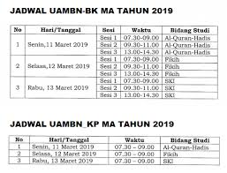 Maybe you would like to learn more about one of these? Jadwal Uambn Mts Dan Ma Tahun 2019 Tahun Pelajaran 2020 2019 Idn Paperplane
