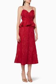 فستان أوفست كشكش متوسط الطول فساتين فستان اسعار ماركات عالمية فخمة راقية كيب سيك ذا ليبل Dresses Midi Ruffle Dress Midi Flare Skirt