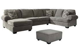 Get the jinllingsly gray sectional by ashley furniture with easy payment options from coleman furniture. Jinllingsly 3 Piece Sectional With Ottoman Ashley Furniture Homestore