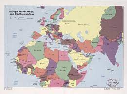 Southwest Asia And North Africa Political Map Europe, North Africa, And Southwest Asia. | Library Of Congress