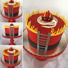 Para Um Heroi De Verdade Firefighter Birthday Cakes Fireman Cake Fire Cake