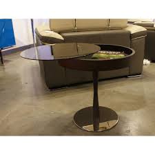 Free delivery and returns on ebay plus items for plus members. Modern Round Wenge Side Table With Swivel Glass Top And Storage Time