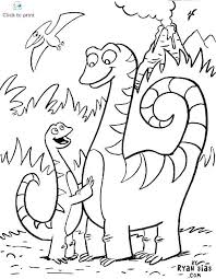 Let mention about free coloring printable, your kids always like it, because it is always bring the world into colorful mode. Dinosaur Coloring Book Printable Cinebrique
