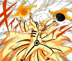 Kurama Modo Sabio Dos Seis Caminhos Poder Rasen Shuriken De Bijuu Dos Seis Caminhos Naruto E Sasuke Desenho Naruto Manga Colorido Bijus Naruto
